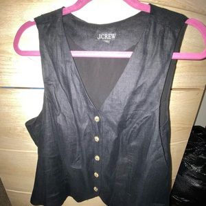 J crew Linen vest